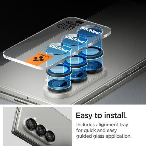 Spigen Galaxy Z Fold 7 Lens Protector Optik Pro EZ Fit HD (2P)